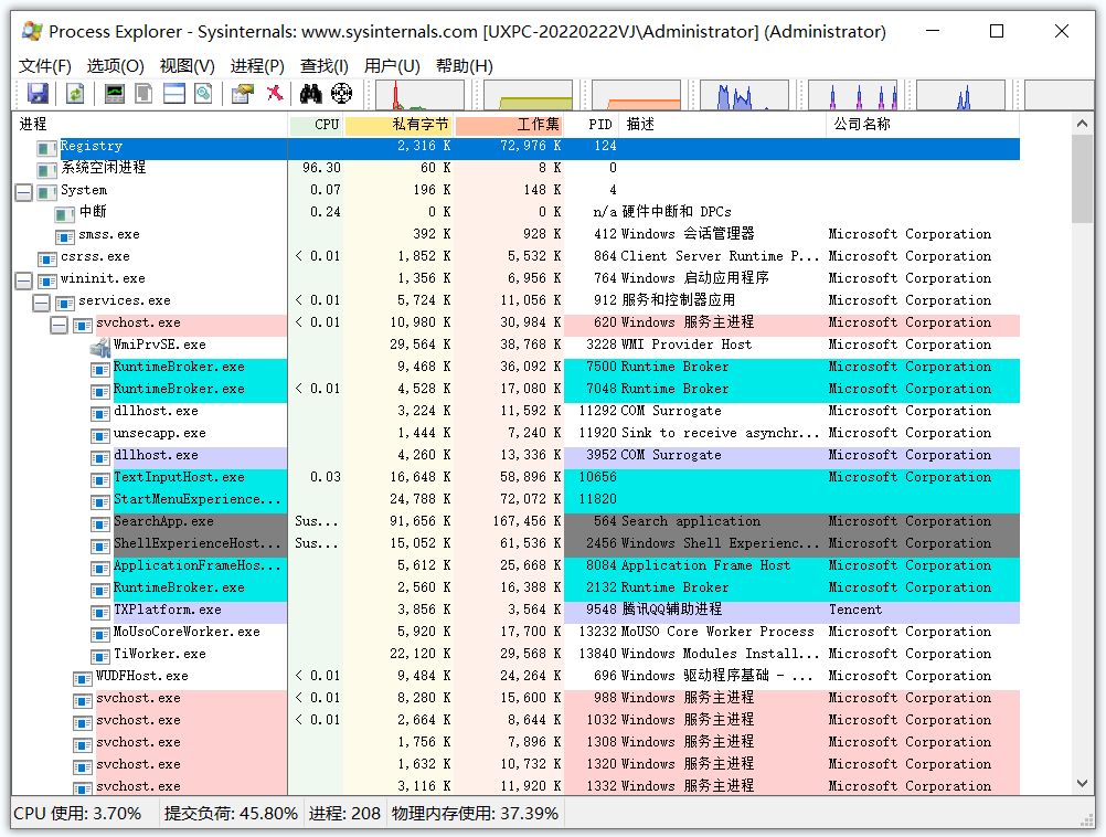 Process Explorer(系统进程管理工具) Process Explorer(系统进程管理工具)