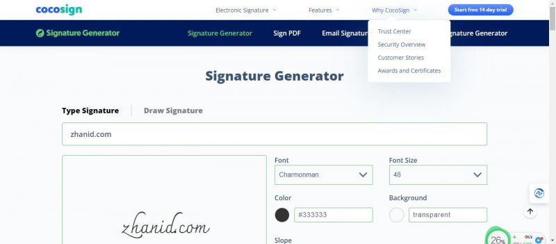 Signature Generator