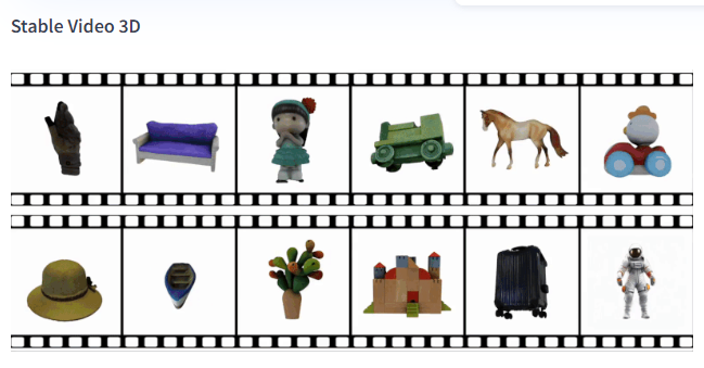 Stability AI推Stable Video3D(SV3D)传图可生成3D视频 Stability AI推Stable Video3D(SV3D)传图可生成3D视频