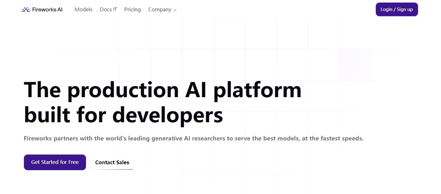 Fireworks.ai:任何开发者都能使用生成式AI的开源API Fireworks.ai:任何开发者都能使用生成式AI的开源API