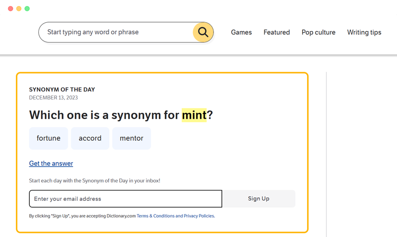 Thesaurus