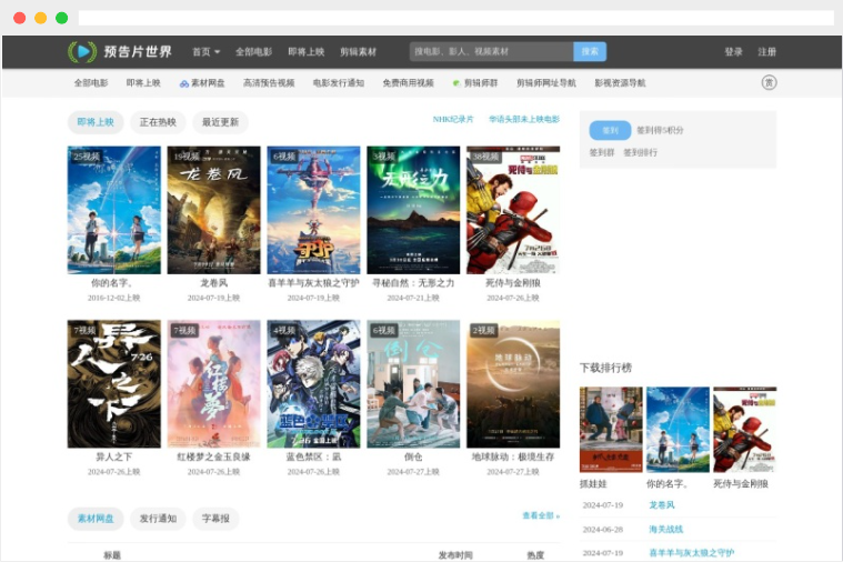 预告片世界