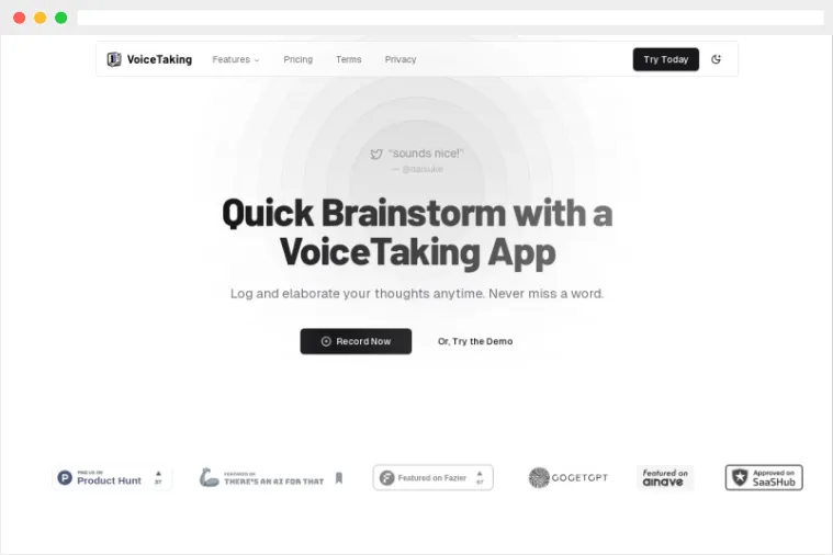 VoiceTaking