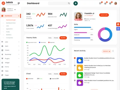Bootstrap大气OA系统后台管理模板