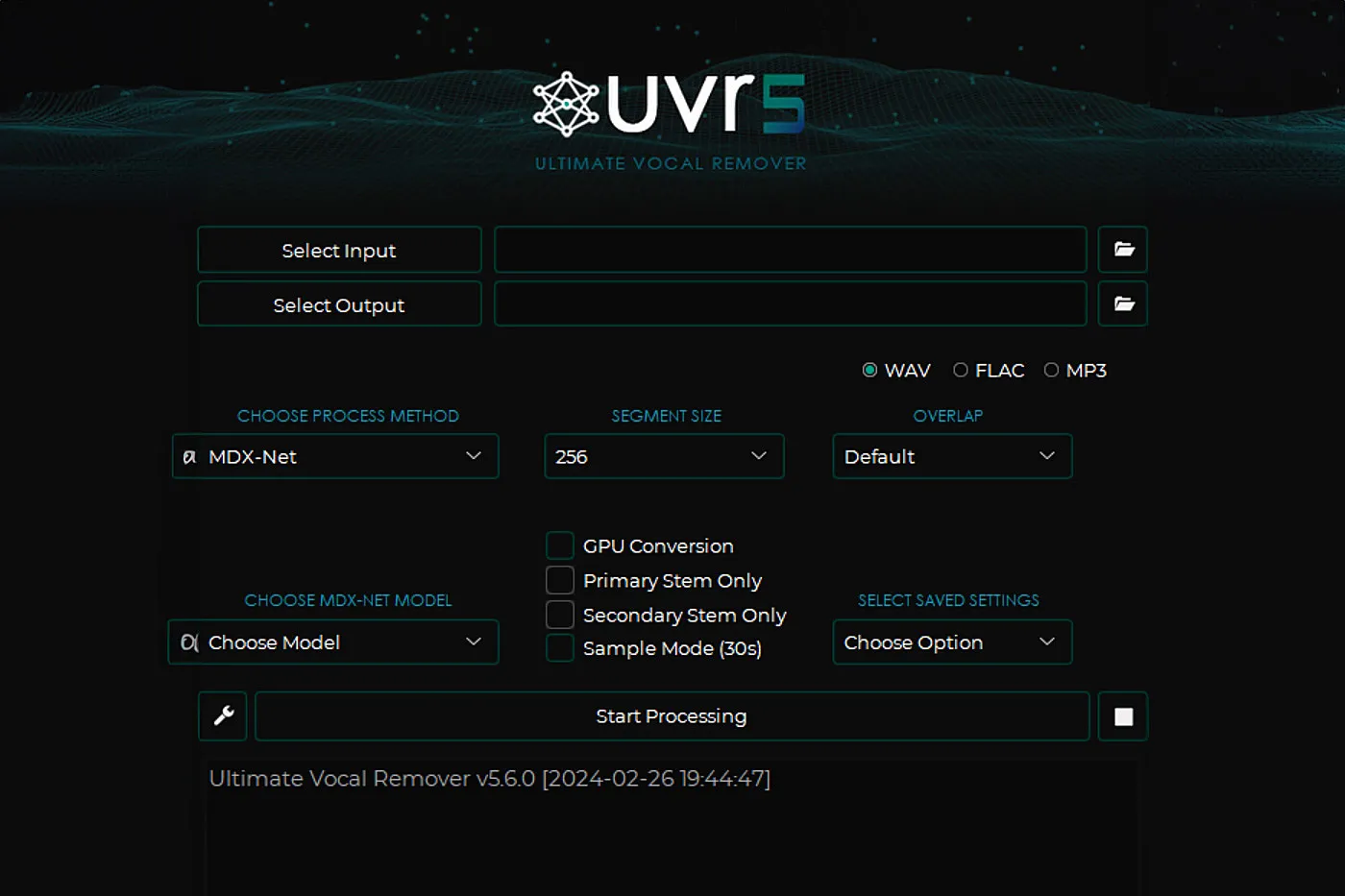UVR5(免费人声伴奏分离软件) UVR5(免费人声伴奏分离软件)