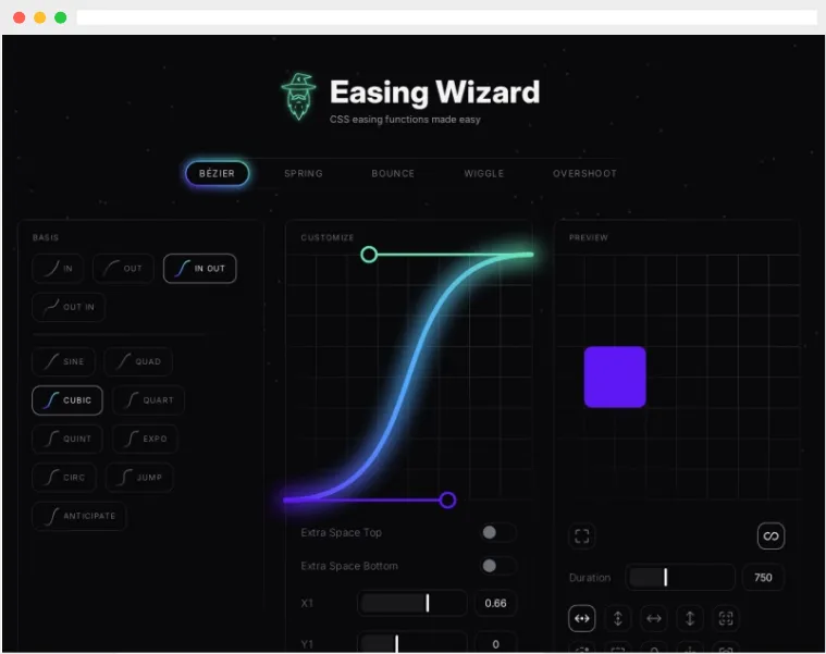 Easing Wizard