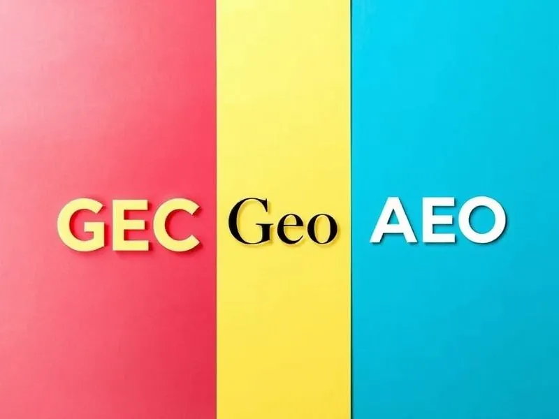 GEC、GEO、AEO傻傻分不清？站长必读的三大AI优化术语解析