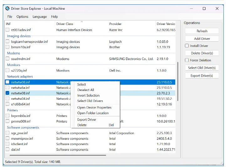Driver Store Explorer(Windows驱动管理工具) Driver Store Explorer(Windows驱动管理工具)