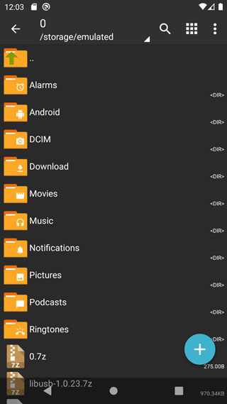 zarchiver解压器蓝色截图 zarchiver解压器蓝色截图